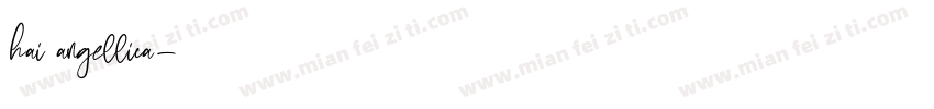 hai angellica字体转换